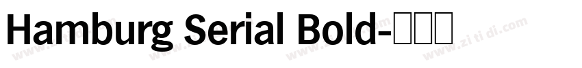 Hamburg Serial Bold字体转换